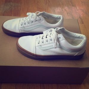 Vans - white/bubblegum bottom